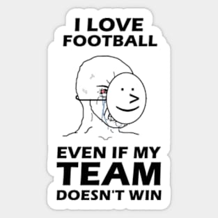 Real Football Fan Sticker